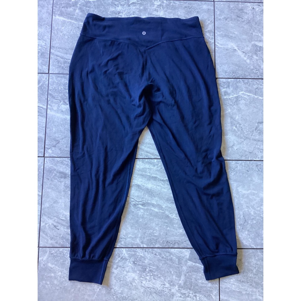 Lululemon Align Jogger 28 Navy Blue Nulu Yoga Pants LW5CQ2S Size 14 - Picture 3 of 8
